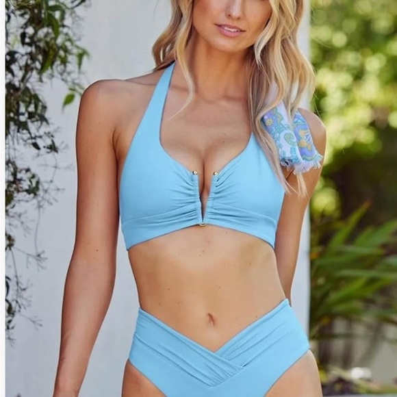 BECCA Light Blue Bikini bottoms - Picture 1 of 7